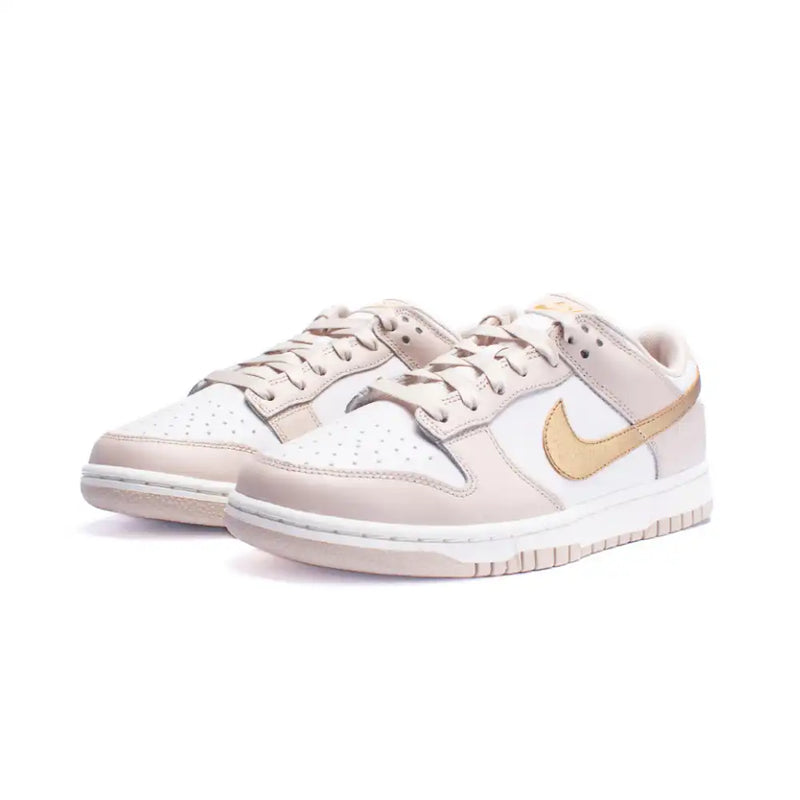 Nike Dunk Low Phantom Metallic Gold (Women's) (DX5930-001)