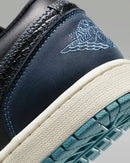 Jordan 1 Low SE Black Dark Obsidian Snakeskin  (FJ5478-010)