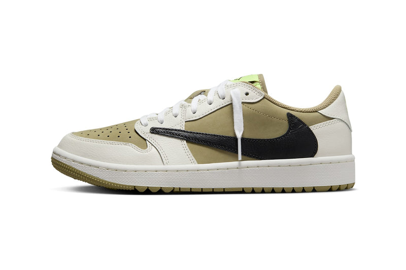 Jordan 1 Retro Low Golf Travis Scott Neutral Olive (FZ3124-200)