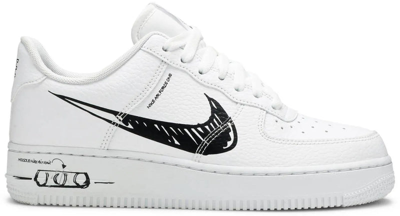 Nike Air Force 1 Low Sketch White Black (CW7581-101)